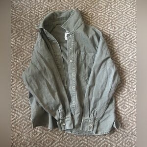 Tilly’s Oversized green denim jacket